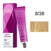 Крем-краска для волос Londacolor 8/38 Светлый блондин золотисто жемчужный 60 мл original