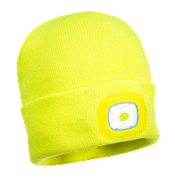 Детская шапочка с LED фонариком B027 Желтый