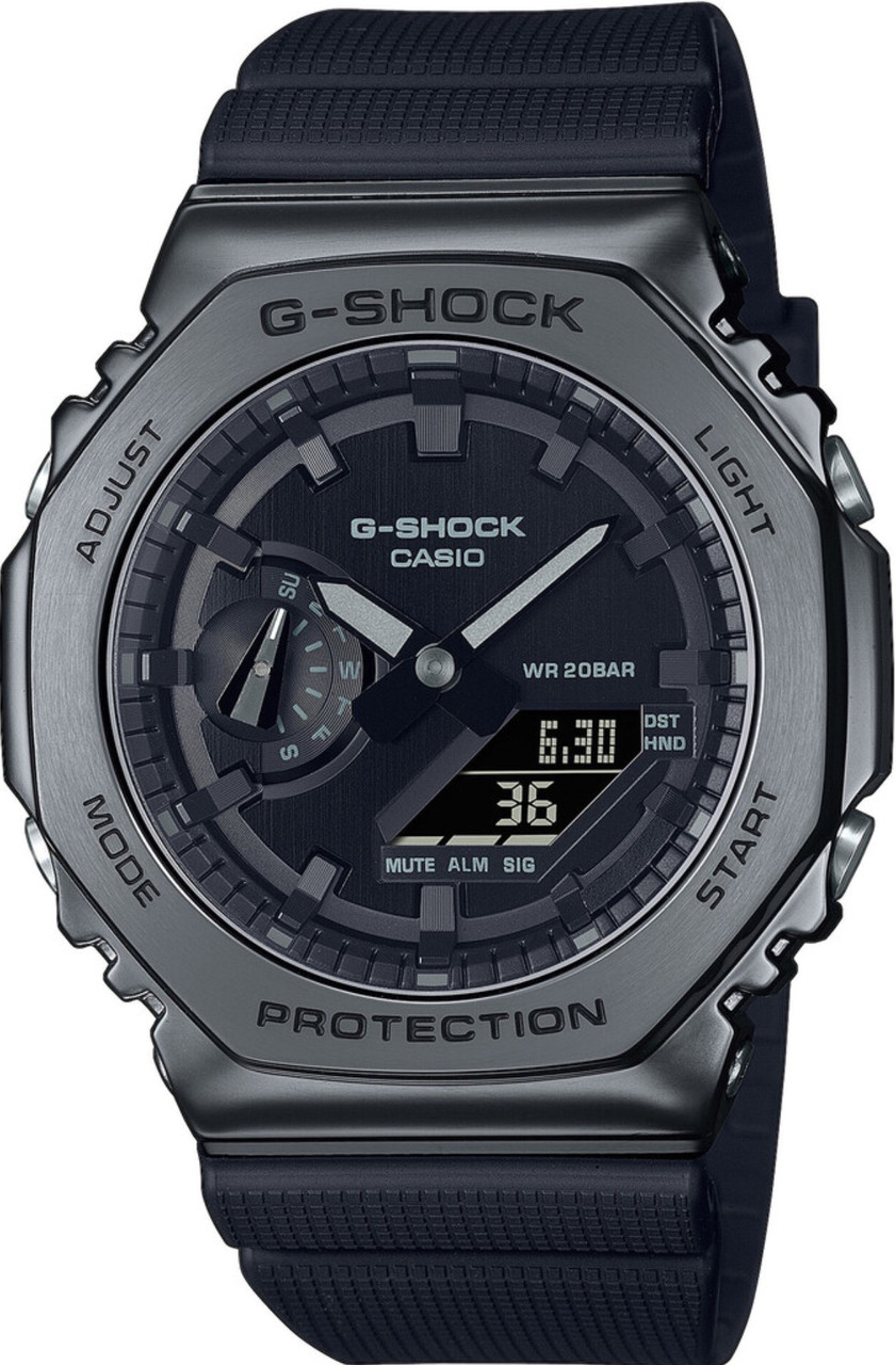 Годинник чоловічий Casio G-Shock GM-2100BB-1AER протиударний водонепроникний