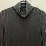 Гольф жіночий віскоза коса облягаючий силует горло 48 чорний, фото 6