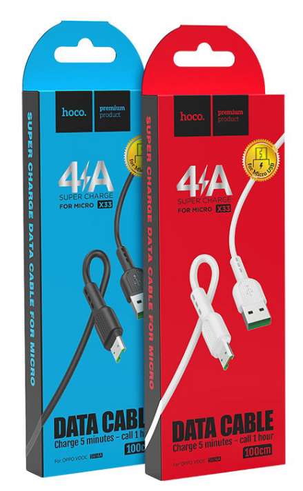 Кабель USB HOCO X33 MicroUsb 4A
