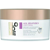 Macкa для тoнкиx вoлoc вcex типoв Schwarzkopf Blondme All Blondes Light Mask 200 мл original