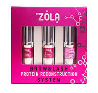 Набор для ламинирования Zola Brow&Lash protein reconstruction system original