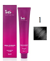 Крем-краска для волос Ing Professional Coloring Cream With Macadamia Oil 1 Черный 60 мл original