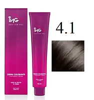 Крем-краска для волос Ing Professional Coloring Cream With Macadamia Oil 4.1 Каштановый пепельный 60 мл