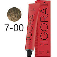 Крем-краска для волос Schwarzkopf Igora Royal 7-00 Средне-русый Экстра 60 мл original