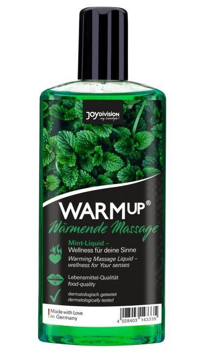 Масажна олія з розігріваючим ефектом та ароматом м'яти WARMup Mint, 150 мл.