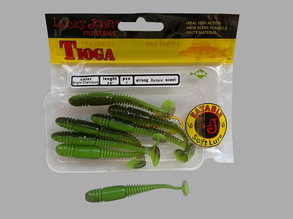 Силіконова приманка Віброхвіст Tioga 2.9" 7шт, фото 1