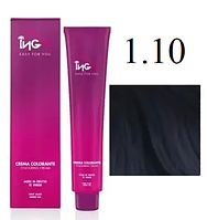 Крем-фарба для волосся безаміачна ING Professional Colouring Cream No Ammonia 1.10 Синьо-чорний 100 мл original