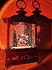Зимова казка музичний новорічний світильник, декор світильник від usb Snow Lantern, фото 2