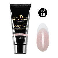 Акрил-гель для ногтей HD Hollywood Acryl Gel Shimmer 10 Розовый 60 мл original