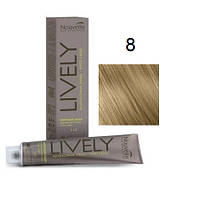 Крем-краска для волос безаммиачная Nouvelle Lively Hair Color 8 Светлый блонд 100 мл original
