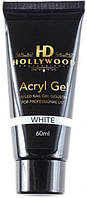 Акрил-гель для ногтей HD Hollywood Acryl Gel White Белый 60 мл original