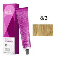 Крем-краска для волос Londacolor 8/3 Светлый блондин золотистый 60 мл original