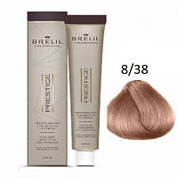Краска для волос Brelil Colorianne Prestige 8/38 светлый шоколадный блонд 100 мл original