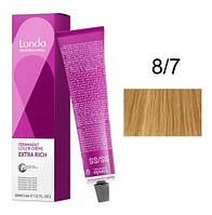 Крем-краска для волос Londacolor 8/7 Светлый блондин коричневый 60 мл original