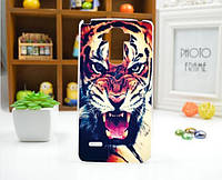 Силиконовый чехол накладка для LG G4 Stylus Ls770 H630 с рисунком Тигр