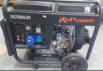 Генератор дизельний Б/в ITC Power DG7800LE(K) 6,0кВт 14л