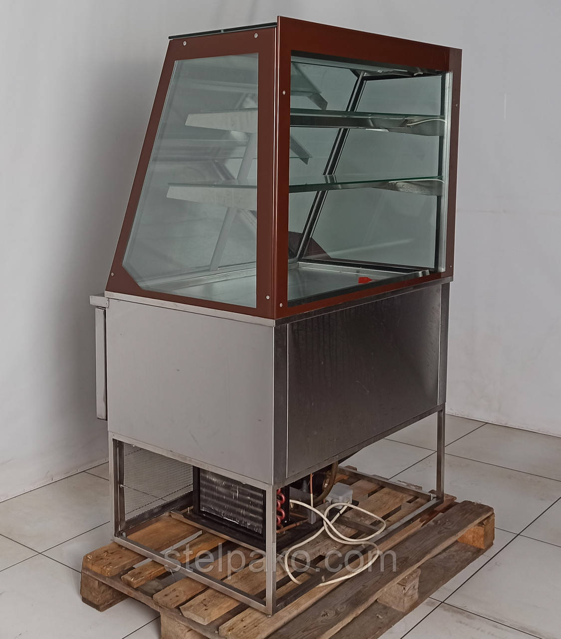 Кондитерська холодильна вітрина «Росс Авеліна», (+4° +10°), 1.0 м., (Україна), нержавіюча сталь, Б/у, фото 1