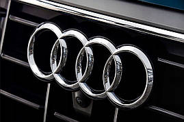 AUDI Ауді Емблема передня решітки радіатора 285 мм audi A4 (B9) A6(C7) А7 (C7) Q3 Q7 A8 колір хром