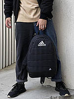 Рюкзак Адідас міський спортивний темно-сірий , Портфель Adidas чоловічий жіночий