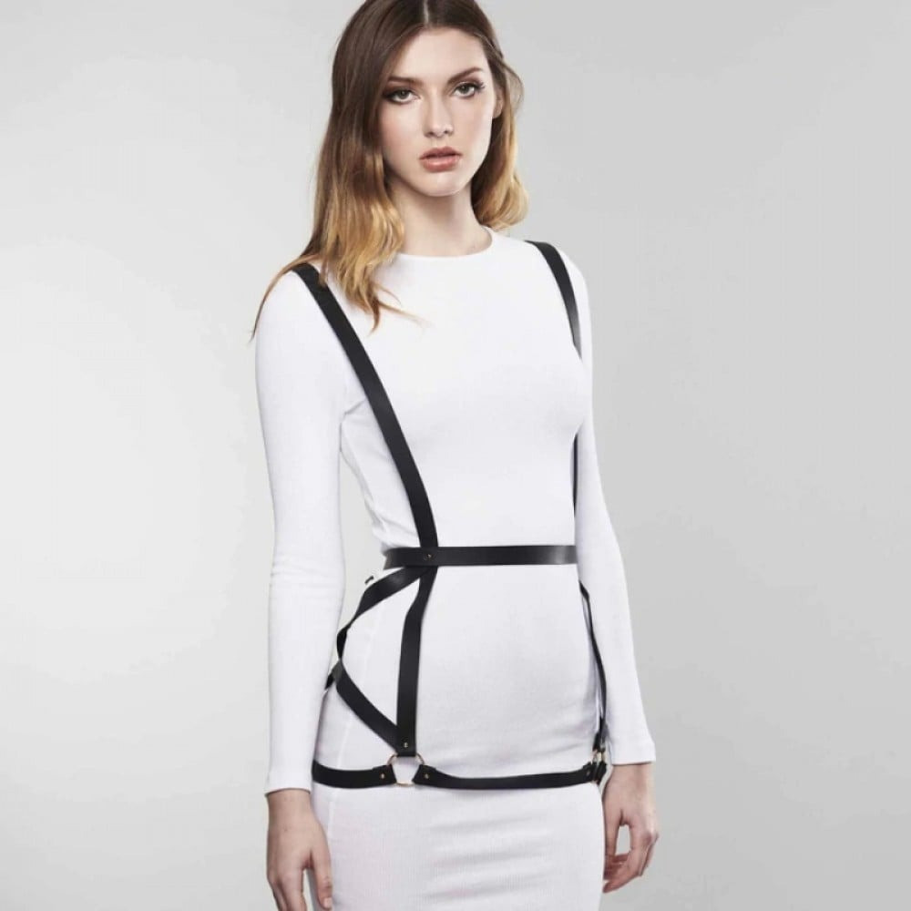 Портупея жіноча Bijoux Indiscret Arrow Dress Harness Black