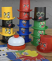 Дитяча настільна гра Кольоровий батл 4FUN Game Club, 24 картки, 15 капелюхів, дзвінок, в кор 33*31*8см (39402), фото 2