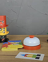 Дитяча настільна гра Кольоровий батл 4FUN Game Club, 24 картки, 15 капелюхів, дзвінок, в кор 33*31*8см (39402), фото 4