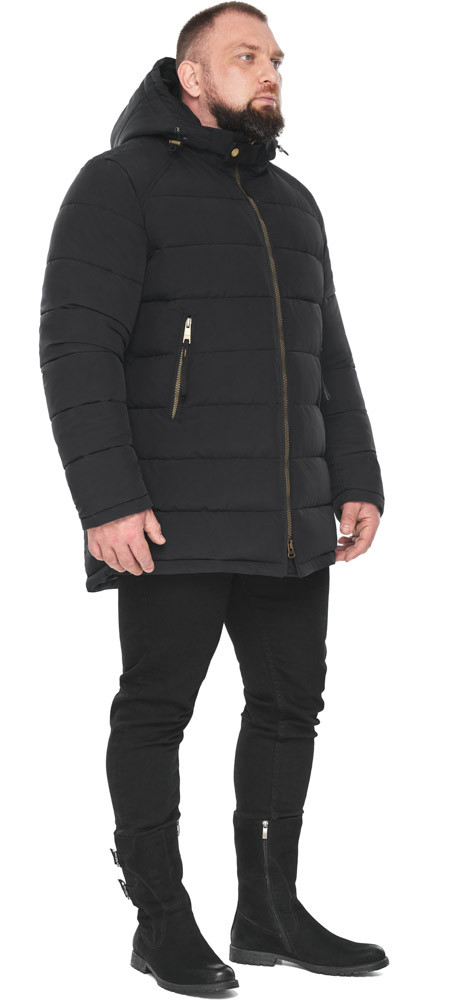 Куртка якісна чоловіча зимова чорна модель 53001 54 (XXL)
