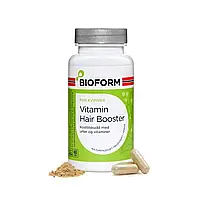 Витамины для роста волос, Травы с биотином, Vitamin Hair Booster, BioForm Norway, 60 таблеток