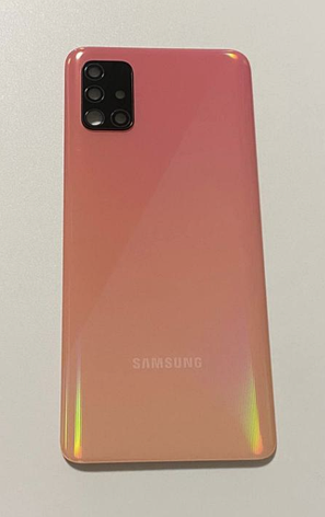 Задня кришка для Samsung A515F Galaxy A51 2020, рожева, оригінал, фото 1