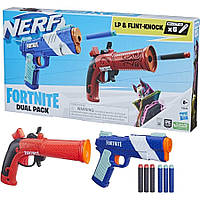 Набір бластерів Nerf Fortnite Dual Pack. Нерф Фортайнт два бластери - Flint-Knock та LP