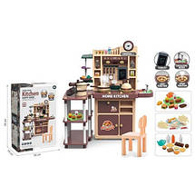 Дитяча інтерактивна кухня Home Kitchen 5748-49 ігровий набір для дітей світло звук вода з посудом, фото 4
