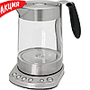 Електричний чайник PROFI COOK PC-WKS 1020G 1,7 л електрочайник-заварник скляний з регулюванням температури, фото 9