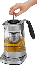 Електричний чайник PROFI COOK PC-WKS 1020G 1,7 л електрочайник-заварник скляний з регулюванням температури, фото 3