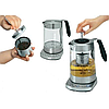 Електричний чайник PROFI COOK PC-WKS 1020G 1,7 л електрочайник-заварник скляний з регулюванням температури, фото 7