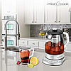 Електричний чайник PROFICOOK PC-WKS 1167 електрочайник-заварник скляний з регулюванням температури WI FI, фото 8