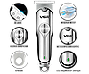 Професійний тример VGR V-071 машинка для стрижки волосся і бороди на акумуляторі з насадками, фото 5
