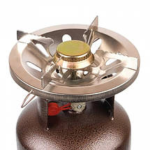 Газовий балон Voltronic PINPI 16 л туристичний похідний для кемпінгу з пальником побутовий багаторазовий, фото 3