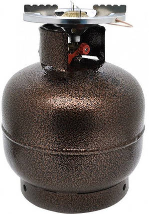 Газовий балон Voltronic PINPI 16 л туристичний похідний для кемпінгу з пальником побутовий багаторазовий, фото 1