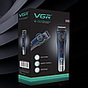 Машинка для стрижки волосся VGR V-080 бороди бездротовий акумуляторний триммер з LED дисплеєм, фото 9