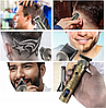 Професійний тример VGR V106 машинка для стрижки волосся бороди носа тіла на акумуляторі з насадками набір, фото 9