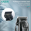 Професійний тример VGR V-282 машинка для стрижки волосся і бороди на акумуляторі з насадками з дисплеєм, фото 6