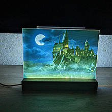 Світильник нічник з надрукованою картинкою Гоґвортс acr-uf000043