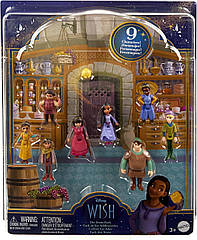 Набір із 8 рухомих міні фігурок і зірка  "Бажання"  Wish Disney Mattel