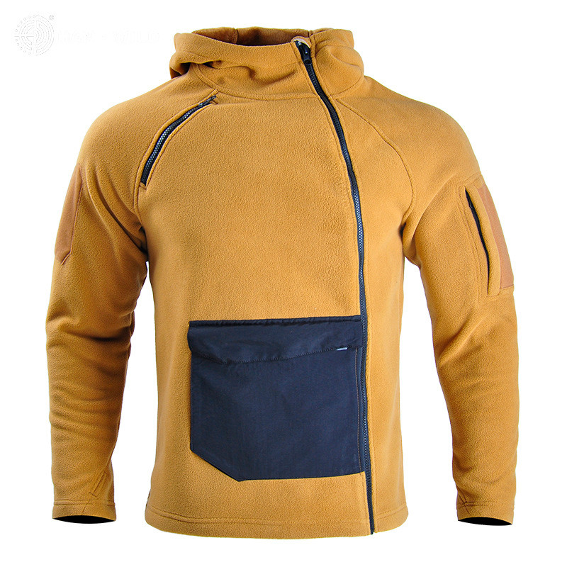 Тактична флісова толстовка Han-Wild HW021 Sand Khaki S унісекс 4 шт., фото 1