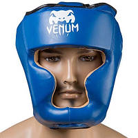 Шлем боксерский и единоборств Venum закрытый синий S