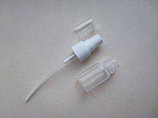 15 - 12 мл П/П напівпрозорий Поліпропілен (РР) з білим розпилювачем 20/410 пляшка, флакон пластиковий, фото 3