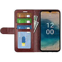 Чохол книжка Book case для Nokia G22 коричневий, фото 5