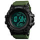 Годинник наручний чоловічий SKMEI 1356AG ARMY GREEN, армійський годинник протиударний. Колір: зелений, фото 2